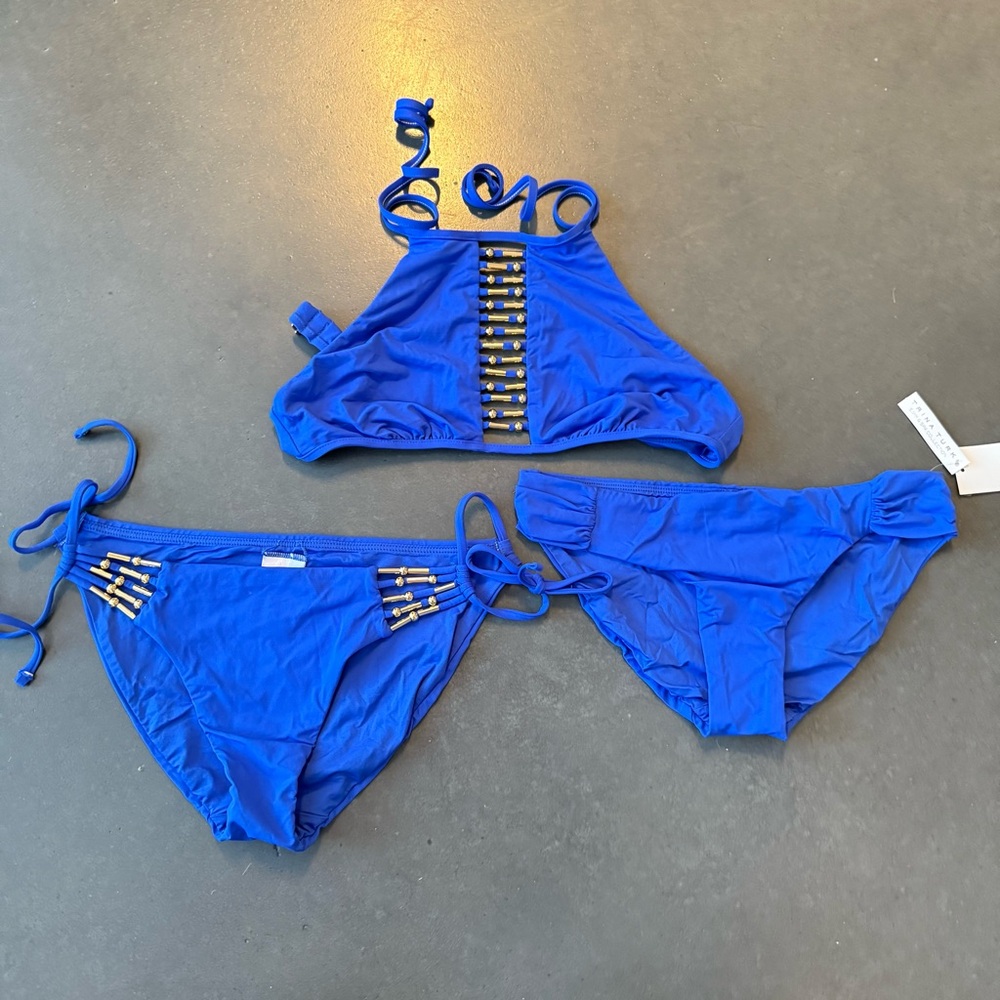 TRINA TURK Blue Women's Bikini Set